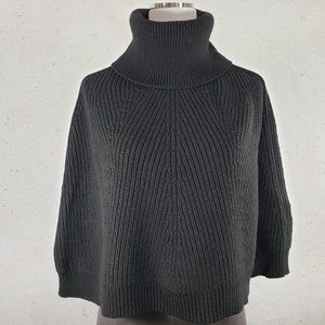 Banana Republic Black Knit Cape/Sweater, Large